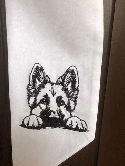 German Shepherd Wreath Sash, Wreath Sash, Wreath Bow, German shepherd decoration, Dog Wreath Sash.  Celebration