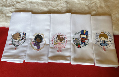 Nutcracker Dinner Napkins - Embroidered