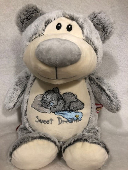 Teddy Bear Plush personalized gift, Bear Baby gift set, Bear embroidered, customized, Teddy Bear Embroidery buddy, My First Teddy Bear
