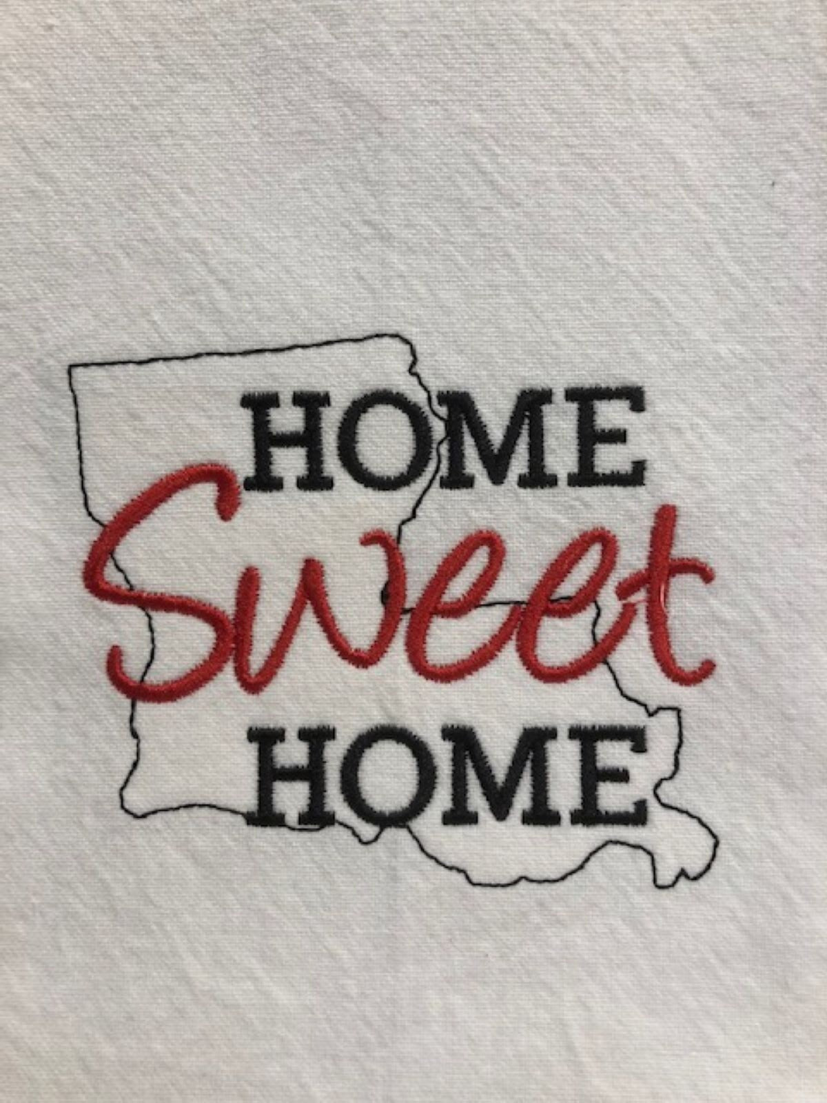 Housewarming Gift Basket, Home Sweet Home Realtor Gift, Wine Bottle Apron,  realtor closing gift, embroidered,  Louisiana realtor gift