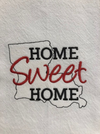 Housewarming Gift Basket, Home Sweet Home Realtor Gift, Wine Bottle Apron,  realtor closing gift, embroidered,  Louisiana realtor gift