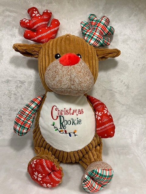 My First Christmas Snow baby, My first Christmas Snowman, Baby Gift Christmas plush, Christmas stuffed animal embroidered, custom plush