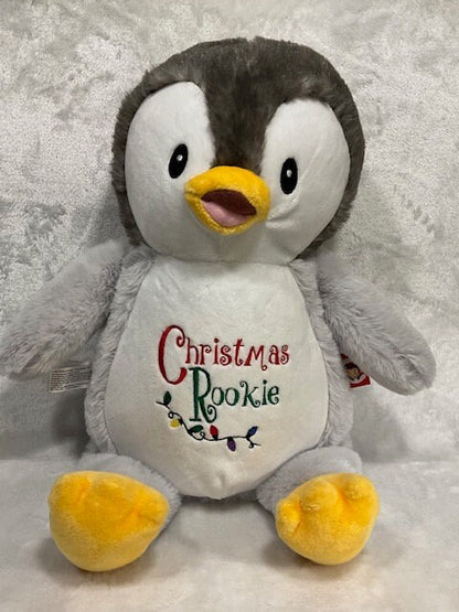 My First Christmas Snow baby, My first Christmas Snowman, Baby Gift Christmas plush, Christmas stuffed animal embroidered, custom plush