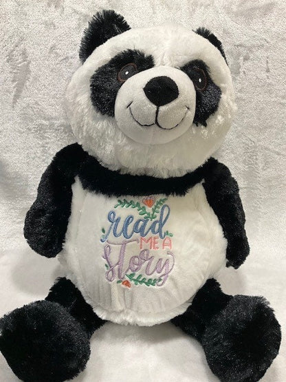 Panda Plush personalized gift, Panda Baby gift set, Panda customized, embroidered, customized, Panda embroidery buddy, Panda stuffed baby