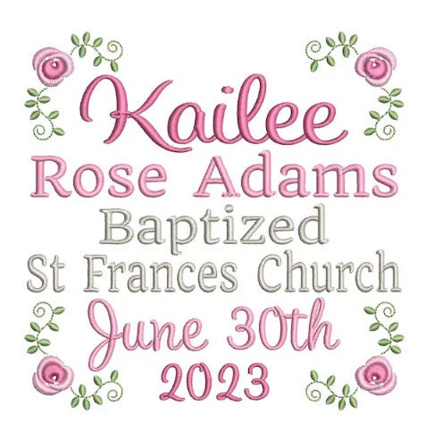 Personalized Birth Announcement Dog Plush - Embroidered Baby Keepsake