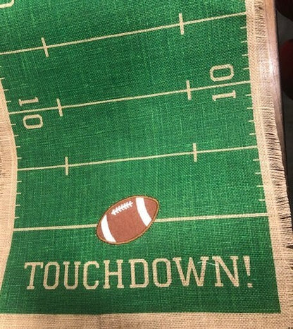 GameDay Football Table Runner embroidered, Football Table Runner, Football party decor, LSU Death Valley