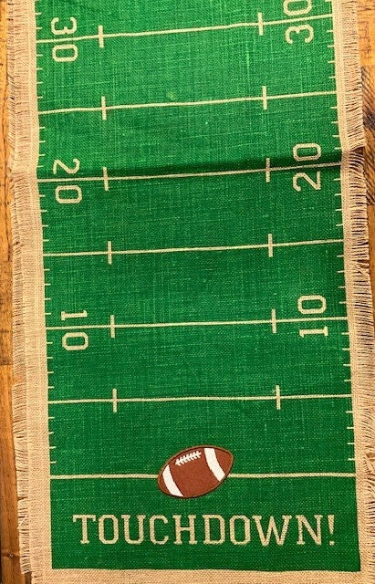 GameDay Football Table Runner embroidered, Football Table Runner, Football party decor, LSU Death Valley
