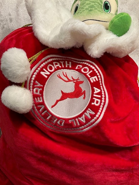 Personalized Santa Sack, embroidered, x-large, personalized, Santa bag, gifts