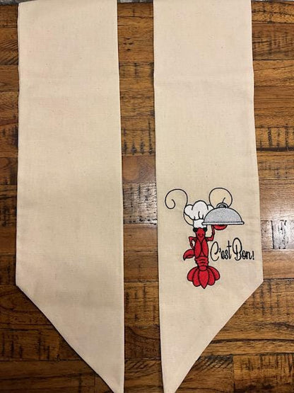 Crawfish Wreath Sash, Wreath Sash, Wreath Bow, Crawfish decoration, Cajun Celebration, C'est Bon