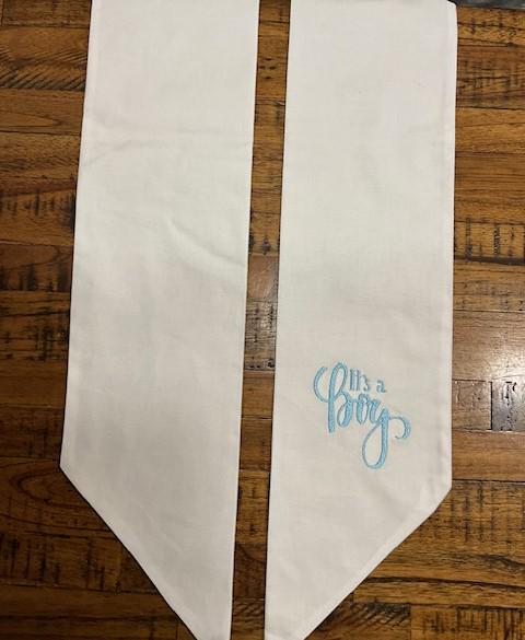 Baby Shower Cajun Wreath Sash, It's a Boy Wreath Sash, It's a Girl Wreath Sash, Baby Shower decoration, Cajun Celebration