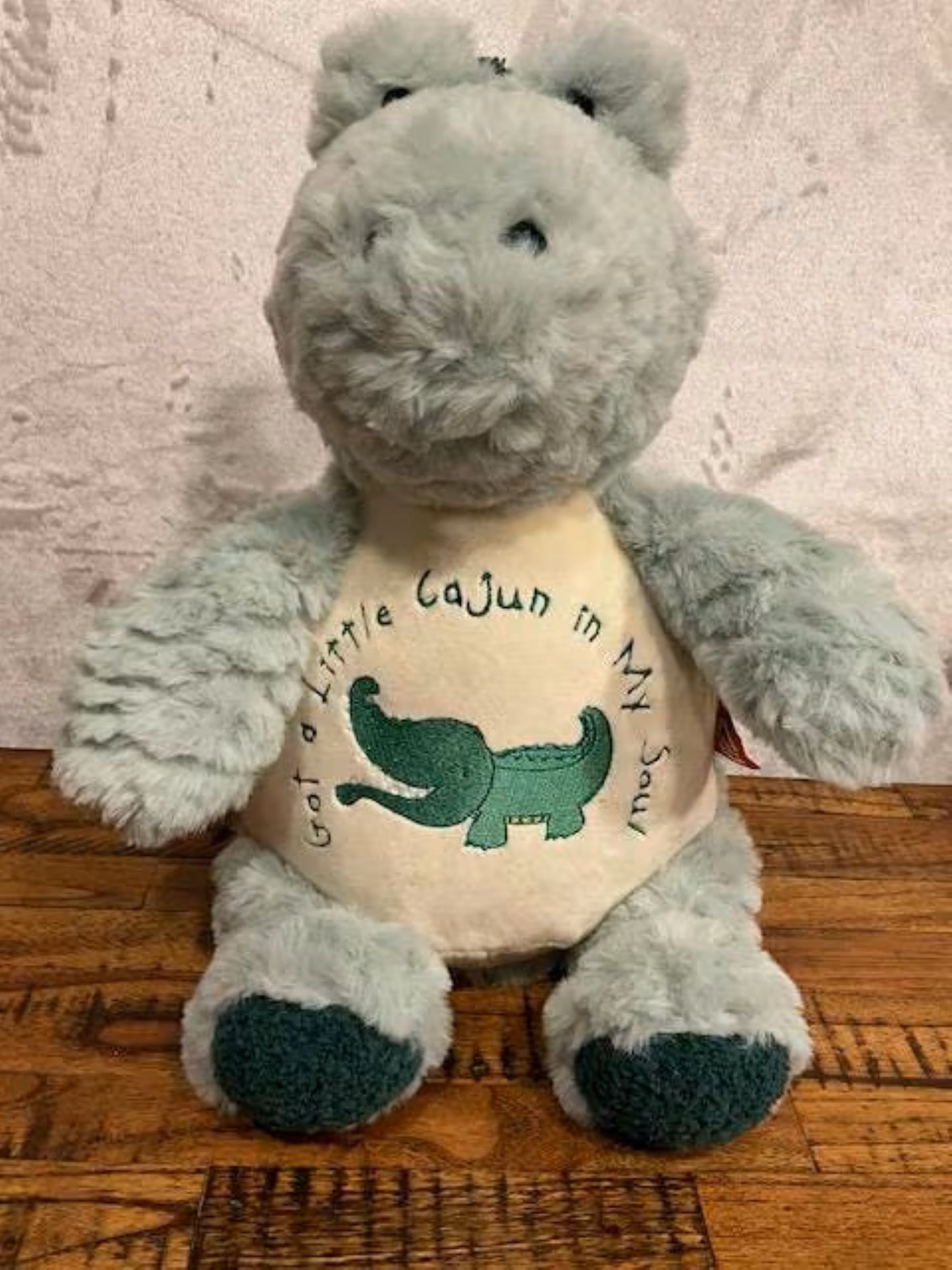 Alligator Gator Stuffed plush animal, embroidered personalized, baby shower gift, gift for baby, keepsake, Cajun Gator