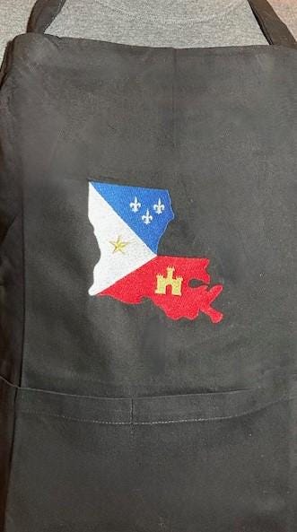 Cajun Crawfish Boil Apron, Embroidered, Customized, Personalized