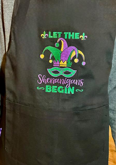 Cajun Crawfish Boil Apron, Embroidered, Customized, Personalized