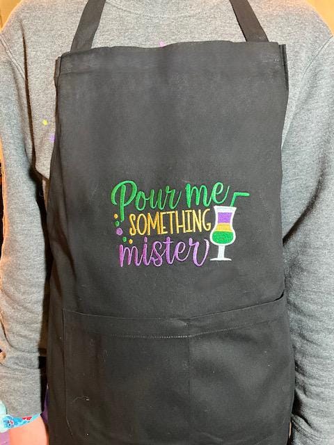 Cajun Crawfish Boil Apron, Embroidered, Customized, Personalized