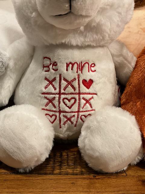 Personalized Valentine Husky Plush – Embroidered Keepsake