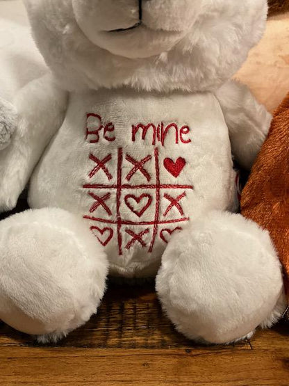 Personalized Valentine Husky Plush – Embroidered Keepsake