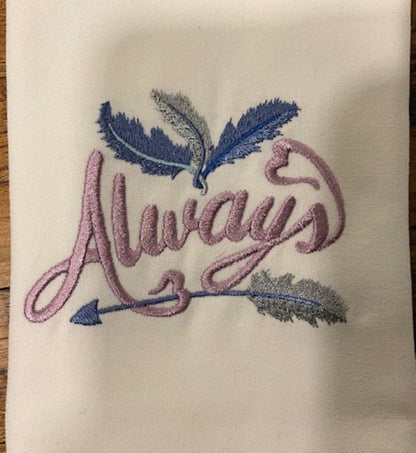 Inspirational Embroidered Cloth Napkins – Set of 6 | Faith, Courage, Dream & More | Elegant Dinner Napkins with Positive Words