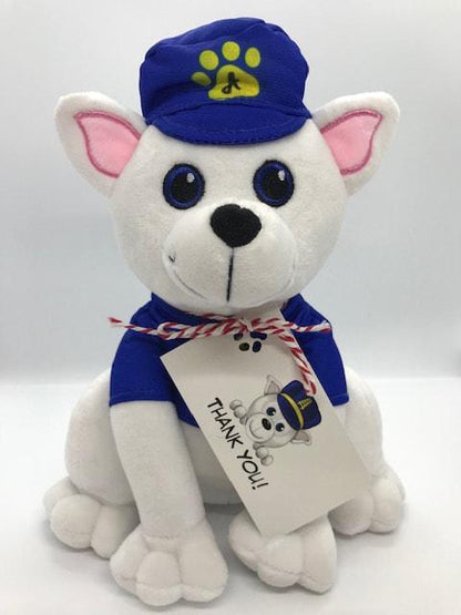 16" Bear Choo Choo Plush Mascot | Soft Stuffed Animal for Kids & Events | Trackless Train Companion | Collectible Toy | Gift for Train Lover