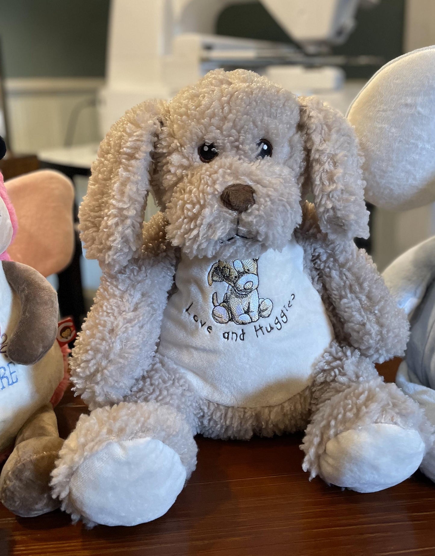 Personalized Toffee Dog Plush - Embroidered Keepsake