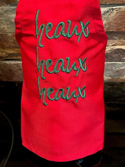 Christmas Embroidered Wine Bottle Apron – Holiday Spirits