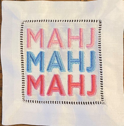 Mahjong Cocktail Napkin Set of 6