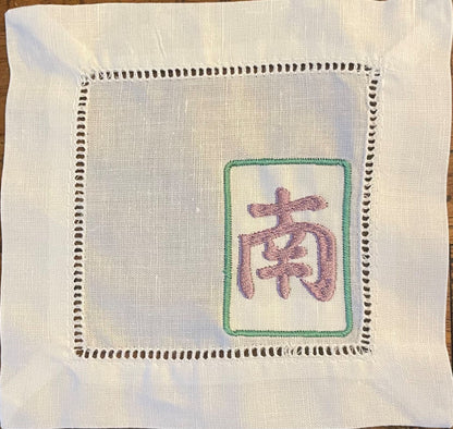 Mahjong Cocktail Napkin Set of 6