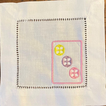 Mahjong Cocktail Napkin Set of 6