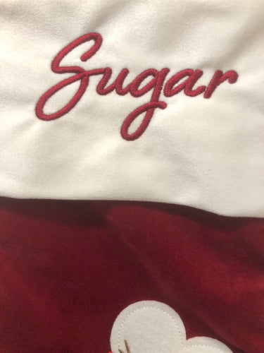 Custom Embroidered Pet Christmas Stocking - Dog or Cat Design